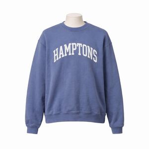 Madhappy Hamptons Sweatshirt Unisex Small Blue Limited Edition Spellout Made USA